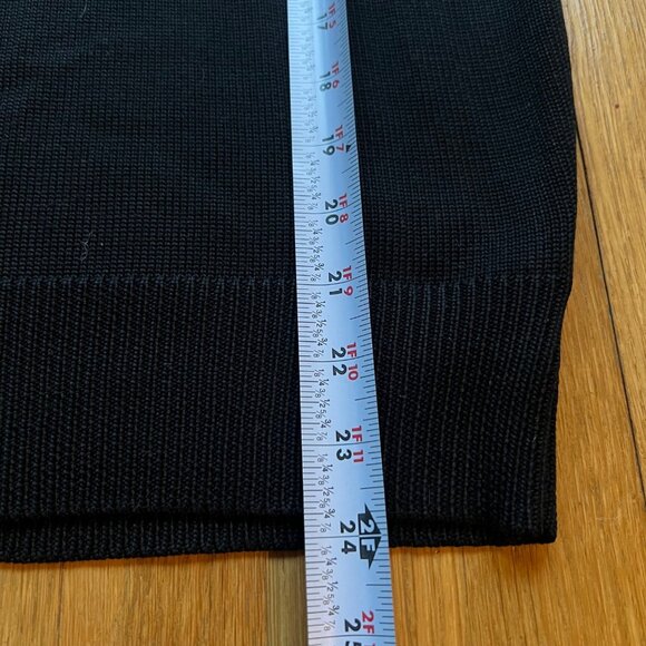 Black Label Ralph Lauren Size XS Black Sheer Long Sleeve V-Neck Sweater Top - Picture 8 of 16